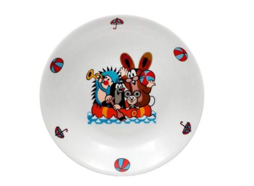 THUN Dětský porcelánový hluboký talíř 20 cm KRTEČEK a loďka