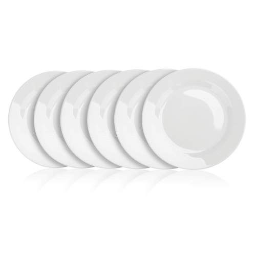 BANQUET Sada mělkých porcelánových talířů BASIC 26,5 cm 6 ks bílé