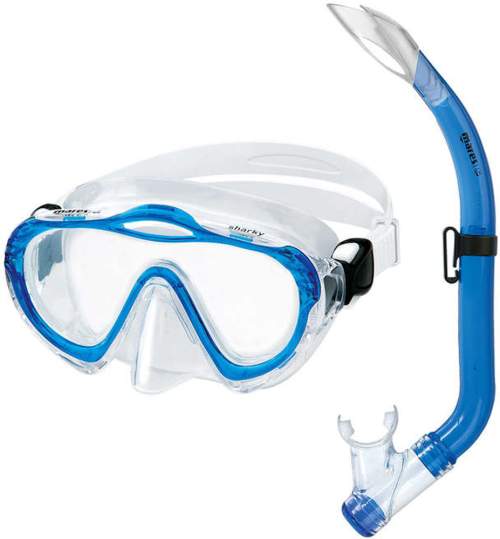 MARES Sada SHARKY dětská maska + šnorchl modrá