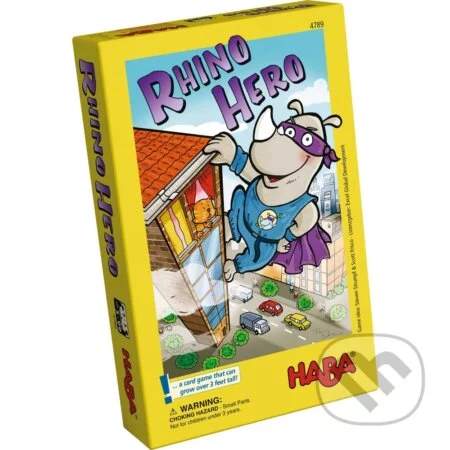 Haba Společenská hra pro děti Rhino Hero SK CZ