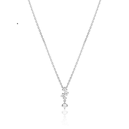 JVD stříbrný náhrdelník se zirkony SVLN0461X75BI45