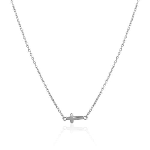 JVD stříbrný náhrdelník křížek SVLN0450XH20045