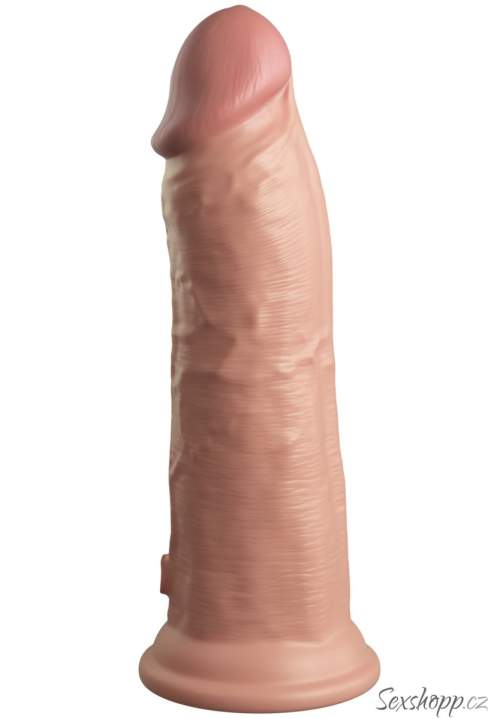 Pipedream King Cock Elite 8 Silicone Dual Density Cock Light