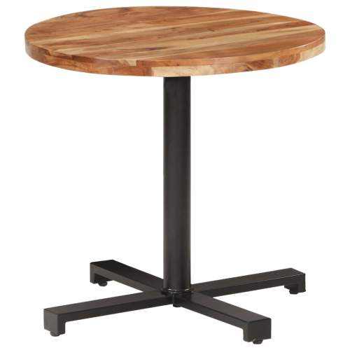 vidaXL Bistro stůl kulatý 80 x 75 cm masivní akáciové dřevo