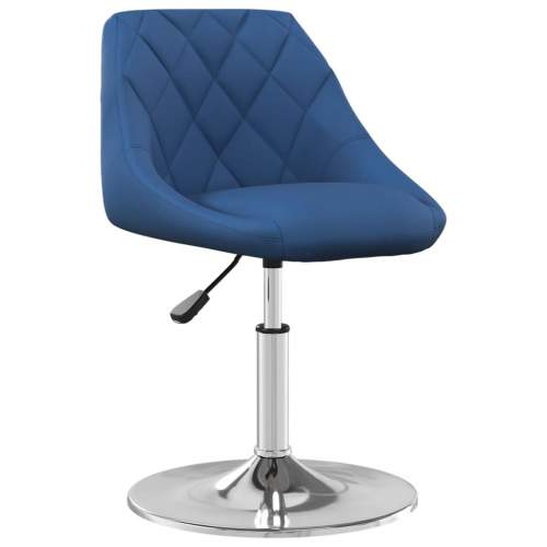 Dekorhome Barová židle samet / chrom Modrá