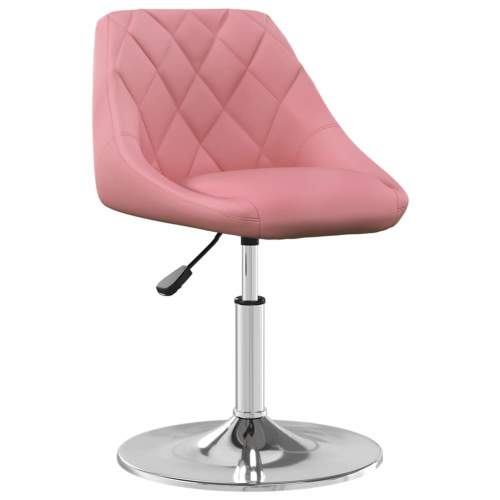 Dekorhome Barová židle samet / chrom Růžová