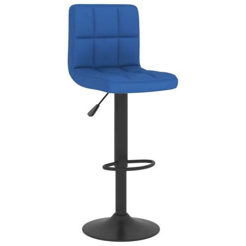 Dekorhome Barová židle látka / kov Modrá