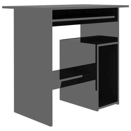 Dekorhome Počítačový stůl 80x45 cm Černá lesk