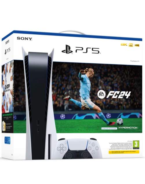 Sony Konzole PlayStation 5 825 GB - Bílá + EA Sports FC 24