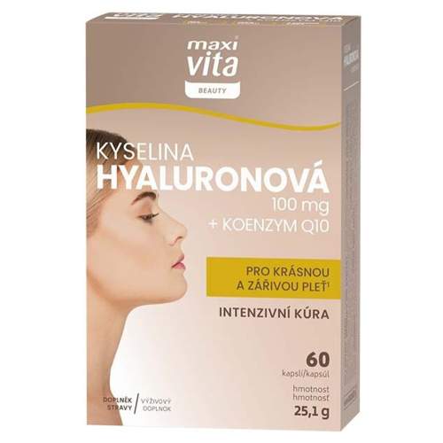 MAXI VITA Beauty Kyselina hyaluronová + koenzym Q10 60 kapslí