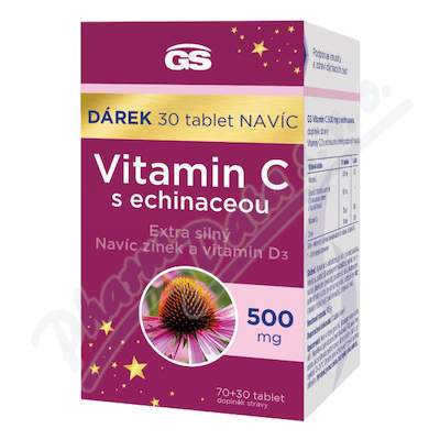 GS Vitamin C500 s echinaceou tbl.70+30