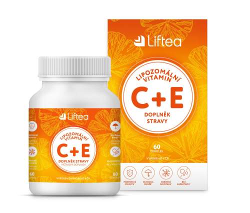 Liftea Lipozomální vitamín C+E 60 tobolek