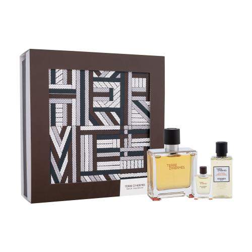 Hermes Terre d´Hermès 75 ml sada parfém 75 ml + sprchový gel 40 ml + parfém 5 ml pro muže