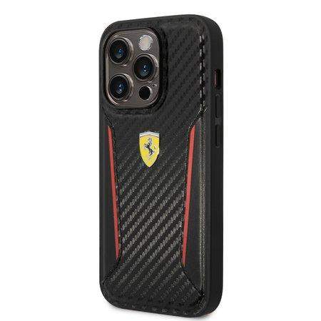 Ferrari PU Carbon pro iPhone 14 Pro Black