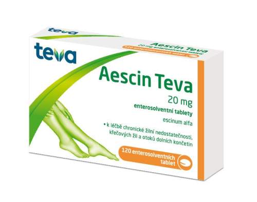 Aescin Teva 20 mg 120 tablet
