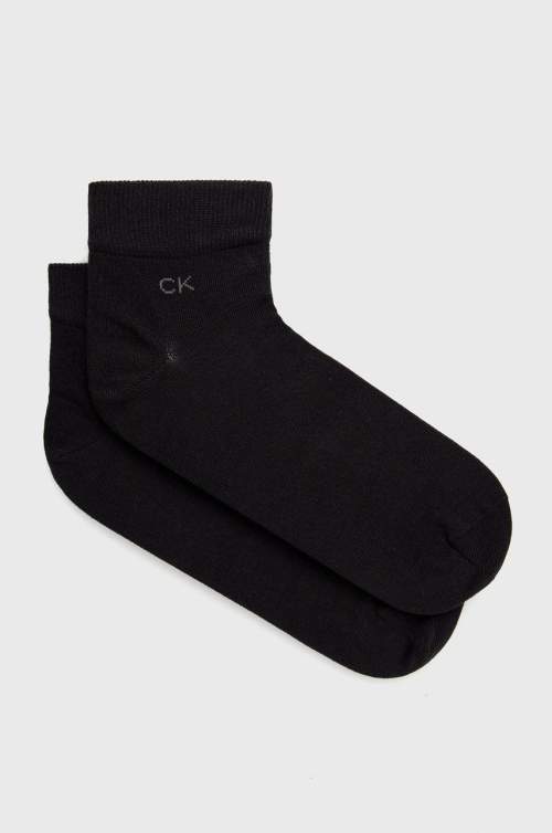 Calvin Klein pánské černé ponožky 2 pack 39/42