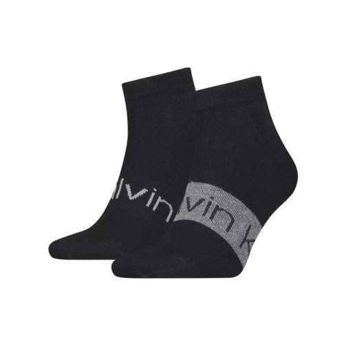 Calvin Klein pánské černé ponožky 2pack 43-46
