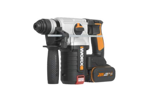 Worx orange WX380 - Aku vrtací kladivo 20V, 2x4.0Ah - Powershare