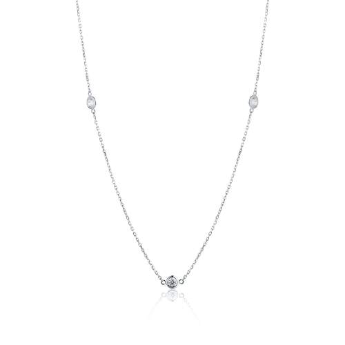 JVD stříbrný náhrdelník SVLN0465X75BI90