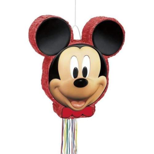 Unique Piňata se stuhami Mickey Mouse 50x46cm