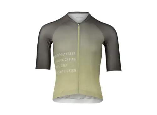 POC Cyklistický dres s krátkým rukávem - PRISTINE PRINT - zelená XL