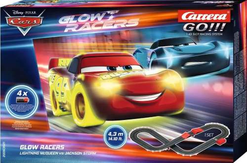 Carrera Autodráha GO 63521 Disney Cars 3 GLOW
