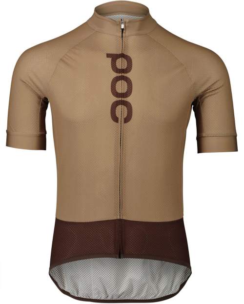 POC Cyklistický dres s krátkým rukávem - ESSENTIAL ROAD - hnědá M