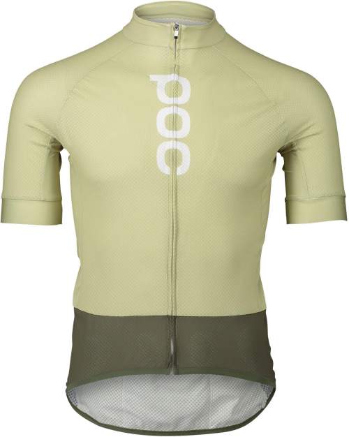 POC Cyklistický dres s krátkým rukávem - ESSENTIAL ROAD LOGO - zelená/světle zelená M