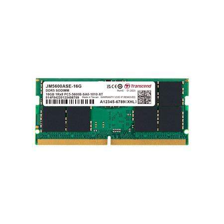 Transcend 16GB JM DDR5 5600 SO-DIMM 1Rx8 2Gx8 CL46 JM5600ASE-16G