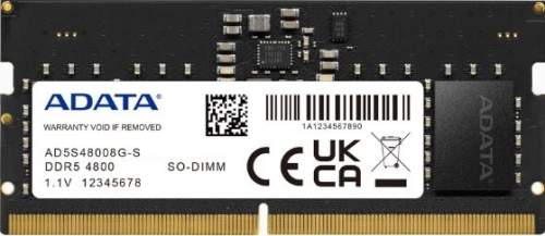 Adata/SO-DIMM DDR5/32GB/4800MHz/CL40/1x32GB, AD5S480032G-S