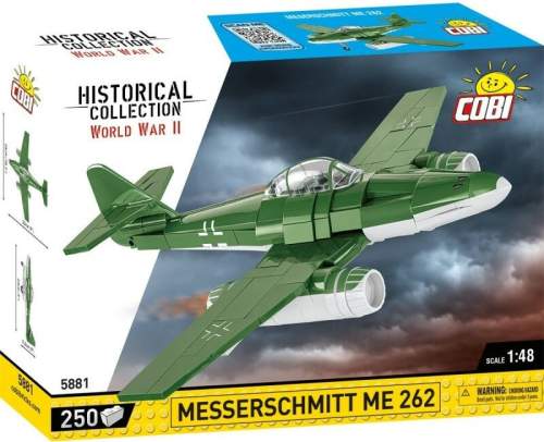 Cobi 5881 II WW Messerschmitt ME 262, 1:48, 250 kostek