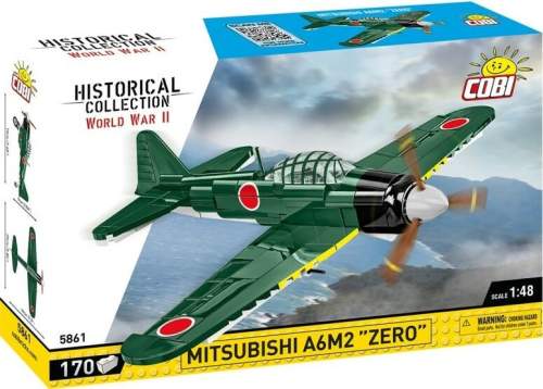 COBI 5861 II WW Mitsubishi A6M2 Zero, 1:48, 170 kostek