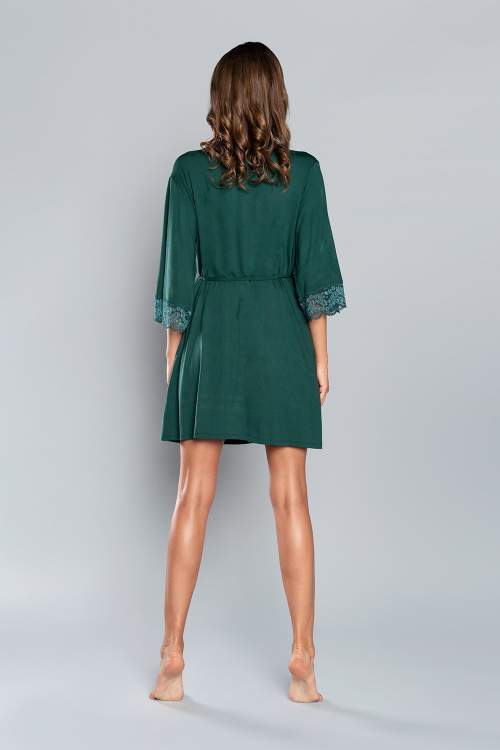 Italian Fashion Samaria r.3/4  Dámský župan, XL, zelená