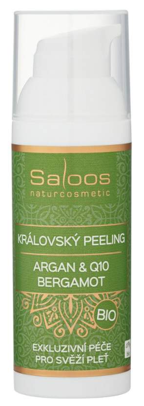 Saloos Bio královský peeling Argan & Q10 – Bergamot 50 ml
