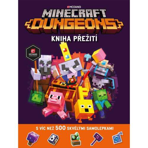 Minecraft Dungeons - Kniha přežití se samolepkami