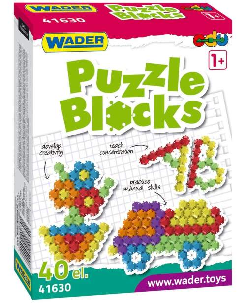 WADER puzzle kostky 40 ks