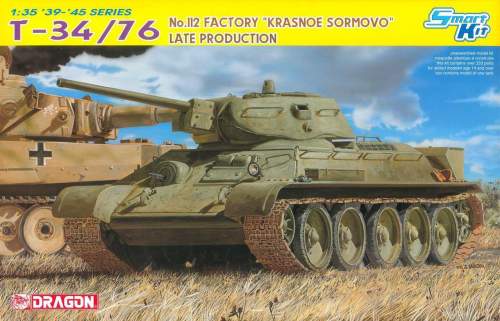 DRAGON Model Kit tank 6479 T-34/76 No.112 FACTORY "KRASNOE SORMOVO" LATE PRODUCTION 1:35