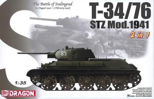 DRAGON Model Kit tank 6448 T-34/76 STZ MOD.1941 1:35