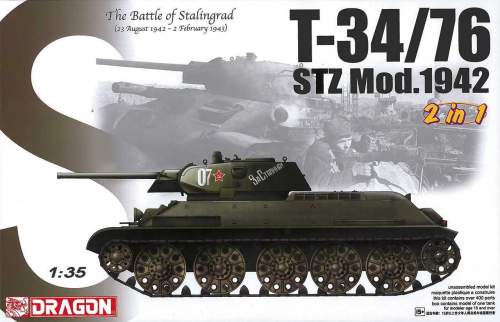 DRAGON Model Kit tank 6453 T-34/76 STZ MOD.1942 1:35