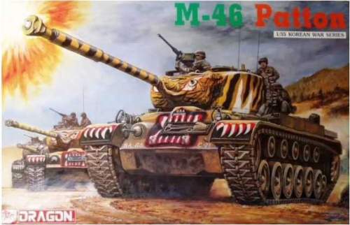 DRAGON Model Kit tank 6805 M-46 PATTON 1:35