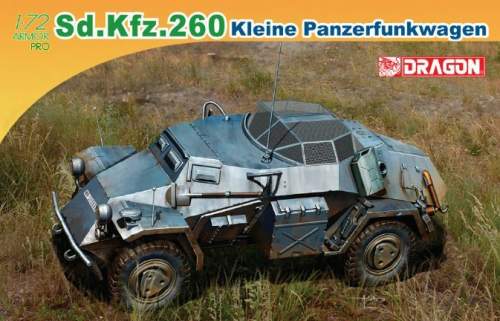 DRAGON Model Kit military 7446 Sd.Kfz.260 KLEINER PANZERFUNKWAGEN 1:72