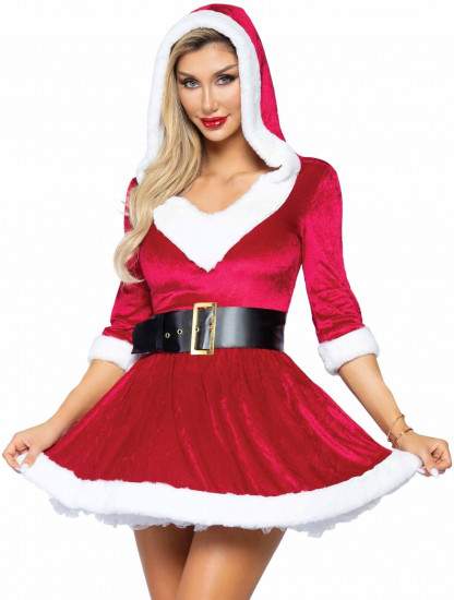 Vánoční kostým Mrs. Claus, M–L
