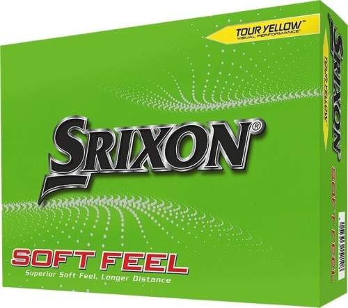 SRIXON SOFT FEEL 12 pcs Golfové míčky, žlutá, veľkosť UNI