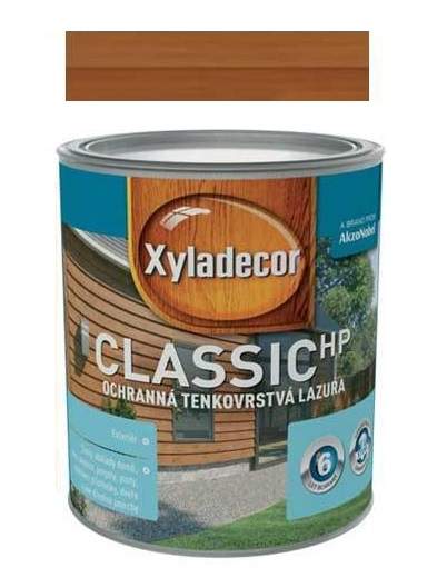 XYLADECOR Classic HP BPR 3v1 ochranná olejová tenkovrstvá lazura na dřevo 2.5 l Ořech