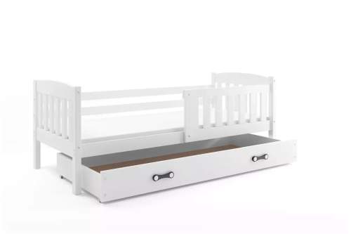 Dětská postel Kubus - 1 osoba, 80x160 s úložným prostorem – Bílá