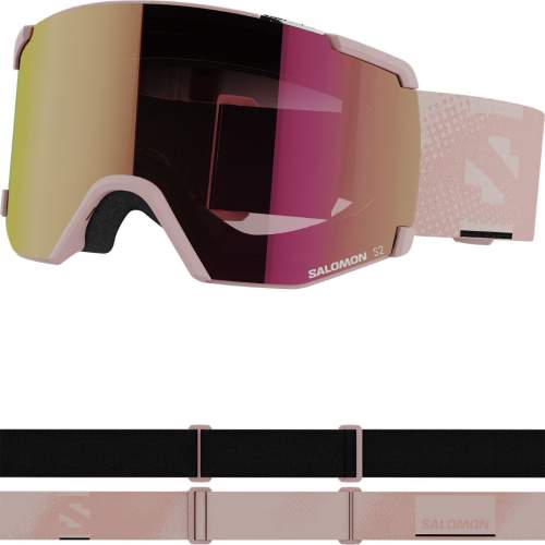 Salomon S/VIEW Unisex lyžařské brýle, růžová, veľkosť UNI