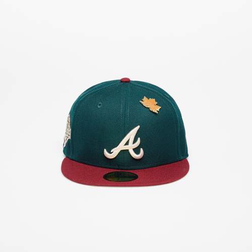 New Era Atlanta Braves Ws Contrast 59Fifty Fitted Cap New Olive/ Optic White