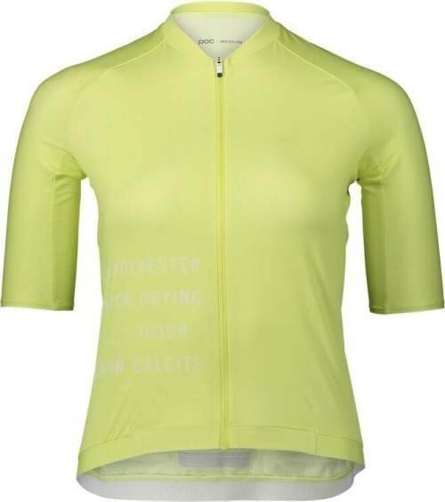 POC Cyklistický dres s krátkým rukávem - PRISTINE PRINT LADY - žlutá M