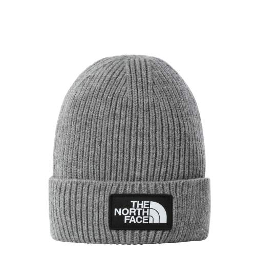 The North Face Tnf Logo Box Cuffed Beanie Tnf Medium Grey Heather