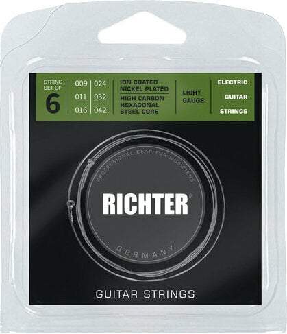 Richter Ion Coated Electric Guitar Strings 009-042